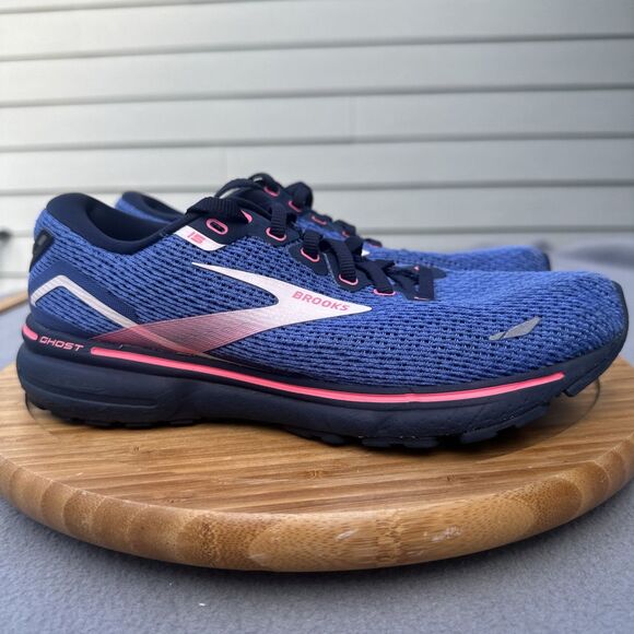 Brooks Ghost 15 Shoes Women’s Size 9 Blue Pink Neutral Running Shoes Sneaker - Picture 1 of 9